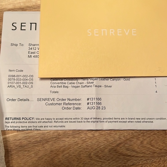 NEW Senreve Cadence Crossbody Vegan Terra Handbag - Picture 3 of 12